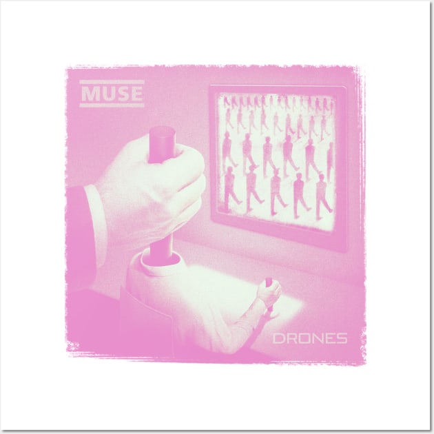 Muse DRONES pink ver Wall Art by strasberrie